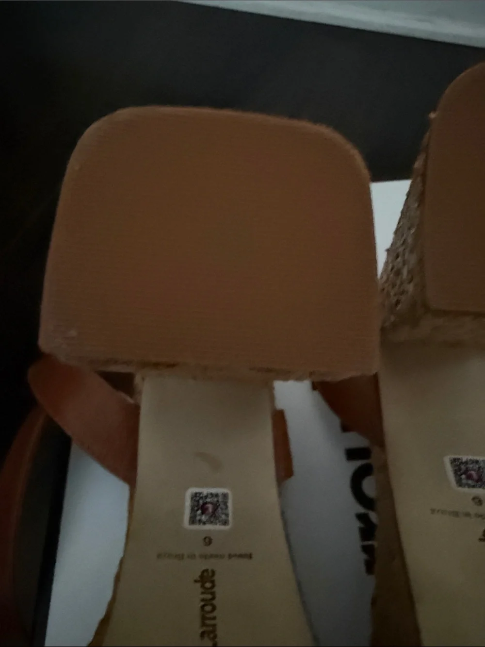 Larroude leather upper